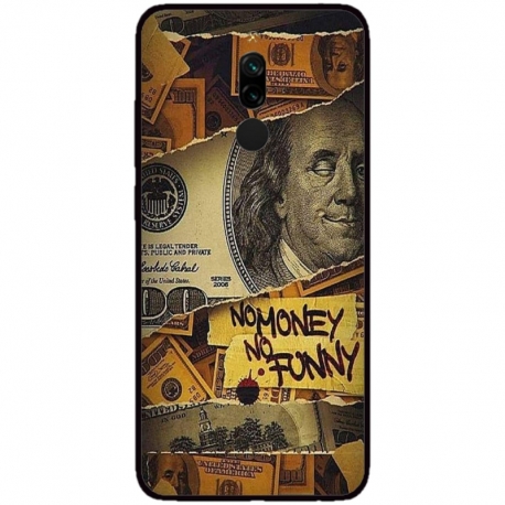 Husa personalizata tip carcasa HQPrint pentru Xiaomi Redmi Note 8 Pro, model No Money No Funny, multicolor, S1D1M0262