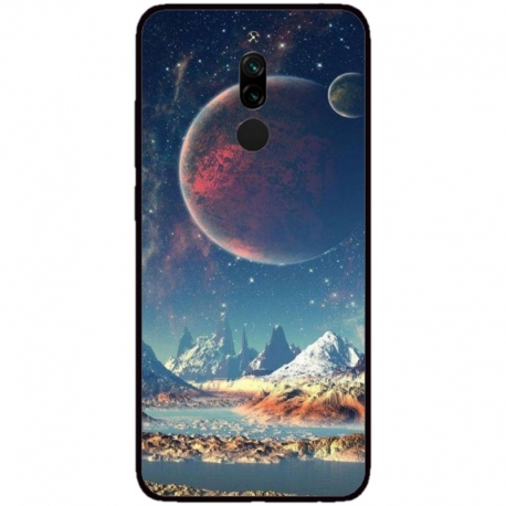 Husa personalizata tip carcasa HQPrint pentru Xiaomi Redmi Note 8 Pro, model Alien Planet, multicolor, S1D1M0264