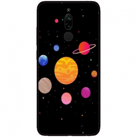 Husa personalizata tip carcasa HQPrint pentru Xiaomi Redmi 8, model Colorful Galaxy, multicolor, S1D1M0283