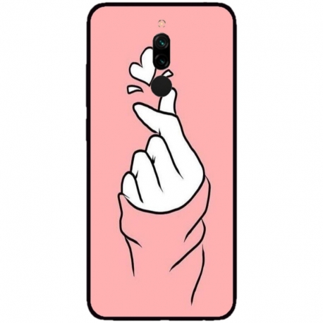 Husa personalizata tip carcasa HQPrint pentru Xiaomi Redmi 8, model Heart Snap, multicolor, S1D1M0285