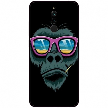 Husa personalizata tip carcasa HQPrint pentru Xiaomi Redmi 8, model Gorilla, multicolor, S1D1M0288