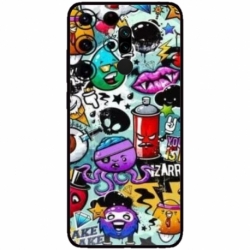 Husa personalizata tip carcasa HQPrint pentru Xiaomi Redmi 8, model Grafitti, multicolor, S1D1M0289