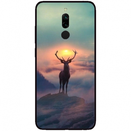Husa personalizata tip carcasa HQPrint pentru Xiaomi Redmi Note 8 Pro, model Antlers, multicolor, S1D1M0303