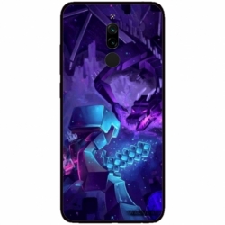 Husa personalizata tip carcasa HQPrint pentru Xiaomi Redmi 8, model Ender Dragon, multicolor, S1D1M0304