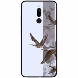 Husa personalizata tip carcasa HQPrint pentru Xiaomi Redmi Note 8 Pro, model Birds, multicolor, S1D1M0314