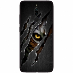 Husa personalizata tip carcasa HQPrint pentru Xiaomi Redmi Note 8 Pro, model Hidden Tiger, multicolor, S1D1M0332
