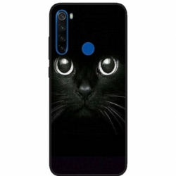 Husa personalizata tip carcasa HQPrint pentru Xiaomi Redmi Note 8T, model Black Cat 1, multicolor, S1D1M0015