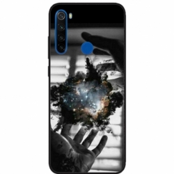 Husa personalizata tip carcasa HQPrint pentru Xiaomi Redmi Note 8T, model Dark Magic, multicolor, S1D1M0020
