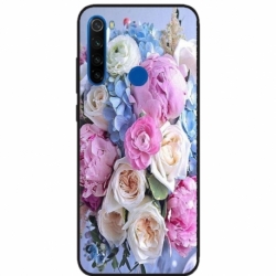 Husa personalizata tip carcasa HQPrint pentru Xiaomi Redmi Note 8T, model Flowers 1, multicolor, S1D1M0026