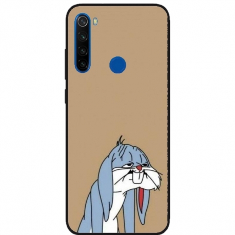 Husa personalizata tip carcasa HQPrint pentru Xiaomi Redmi Note 8T, model Tired Bunny, multicolor, S1D1M0027