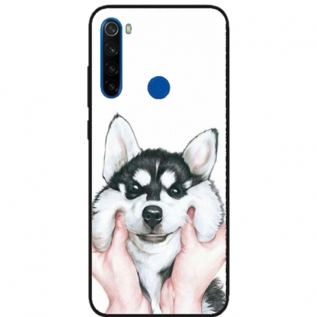 Husa personalizata tip carcasa HQPrint pentru Xiaomi Redmi Note 8T, model Fluffy Dog, multicolor, S1D1M0033