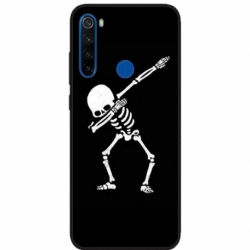 Husa personalizata tip carcasa HQPrint pentru Xiaomi Redmi Note 8T, model Dab Skeleton, multicolor, S1D1M0034