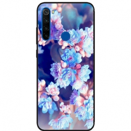 Husa personalizata tip carcasa HQPrint pentru Xiaomi Redmi Note 8T, model Flowers 2, multicolor, S1D1M0038