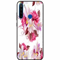 Husa personalizata tip carcasa HQPrint pentru Xiaomi Redmi Note 8T, model Flowers 4, multicolor, S1D1M0040