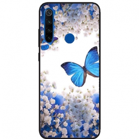 Husa personalizata tip carcasa HQPrint pentru Xiaomi Redmi Note 8T, model Butterfly 4, multicolor, S1D1M0041