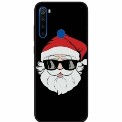 Husa personalizata tip carcasa HQPrint pentru Xiaomi Redmi Note 8T, model Cool Santa, multicolor, S1D1M0046