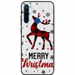 Husa personalizata tip carcasa HQPrint pentru Xiaomi Redmi Note 8T, model Merry Christmas Reindeer 1, multicolor, S1D1M0049