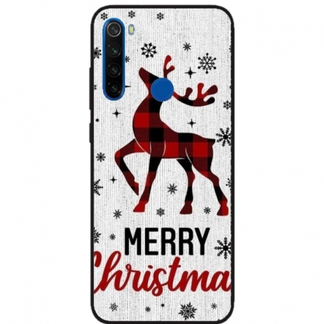 Husa personalizata tip carcasa HQPrint pentru Xiaomi Redmi Note 8T, model Merry Christmas Reindeer 1, multicolor, S1D1M0049