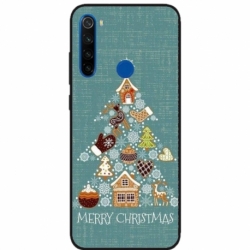 Husa personalizata tip carcasa HQPrint pentru Xiaomi Redmi Note 8T, model Merry Christmas 1, multicolor, S1D1M0056