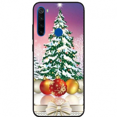 Husa personalizata tip carcasa HQPrint pentru Xiaomi Redmi Note 8T, model Christmas Tree 1, multicolor, S1D1M0057