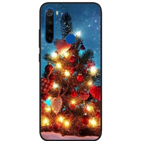 Husa personalizata tip carcasa HQPrint pentru Xiaomi Redmi Note 8T, model Christmas Tree 2, multicolor, S1D1M0058