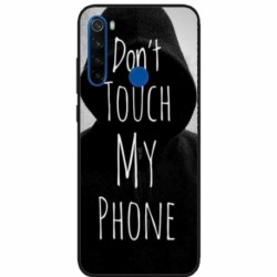 Husa personalizata tip carcasa HQPrint pentru Xiaomi Redmi Note 8T, model Dont touch my phone 2, multicolor, S1D1M0065