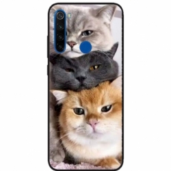 Husa personalizata tip carcasa HQPrint pentru Xiaomi Redmi Note 8, model Cats, multicolor, S1D1M0116