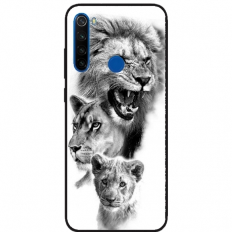 Husa personalizata tip carcasa HQPrint pentru Xiaomi Redmi Note 8, model Lion 3, multicolor, S1D1M0118