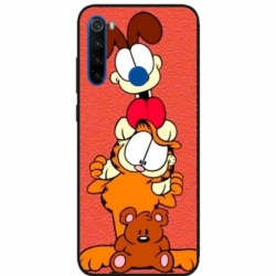 Husa personalizata tip carcasa HQPrint pentru Xiaomi Redmi Note 8T, model Garfield, multicolor, S1D1M0085