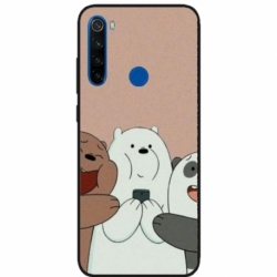 Husa personalizata tip carcasa HQPrint pentru Xiaomi Redmi Note 8T, model Bears 2, multicolor, S1D1M0089