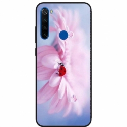 Husa personalizata tip carcasa HQPrint pentru Xiaomi Redmi Note 8T, model Flowers 5, multicolor, S1D1M0114