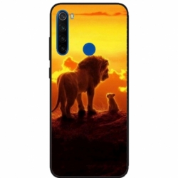 Husa personalizata tip carcasa HQPrint pentru Xiaomi Redmi Note 8T, model Lion King 1, multicolor, S1D1M0119