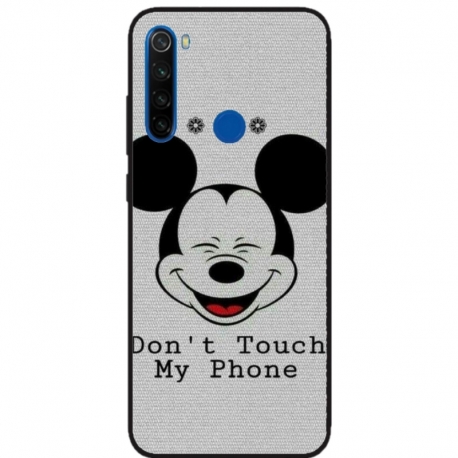 Husa personalizata tip carcasa HQPrint pentru Xiaomi Redmi Note 8T, model Dont Touch my Phone 3, multicolor, S1D1M0123