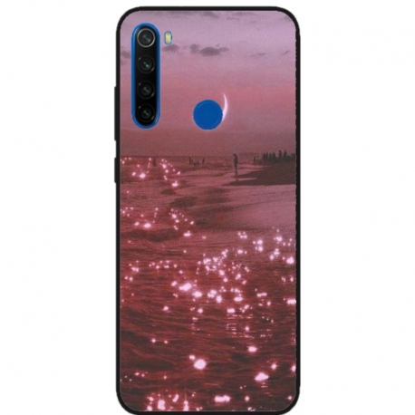 Husa personalizata tip carcasa HQPrint pentru Xiaomi Redmi Note 8T, model Pink Sky, multicolor, S1D1M0129