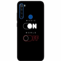 Husa personalizata tip carcasa HQPrint pentru Xiaomi Redmi Note 8T, model Phone On World Off, multicolor, S1D1M0131