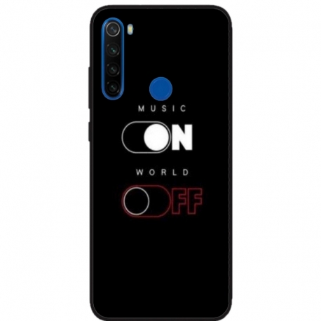 Husa personalizata tip carcasa HQPrint pentru Xiaomi Redmi Note 8T, model Phone On World Off, multicolor, S1D1M0131
