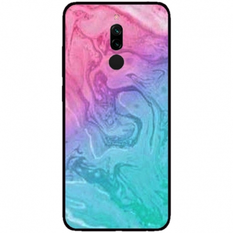 Husa personalizata tip carcasa HQPrint pentru Xiaomi Redmi 8, model Colorful Mess, multicolor, S1D1M0374