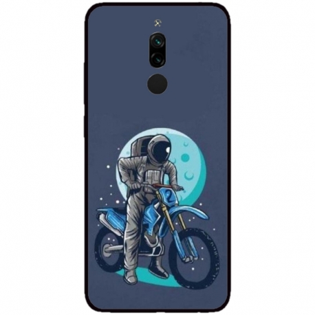 Husa personalizata tip carcasa HQPrint pentru Xiaomi Redmi Note 8 Pro, model Biker Astronaout, multicolor, S1D1M0375