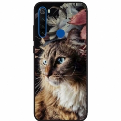 Husa personalizata tip carcasa HQPrint pentru Xiaomi Redmi Note 8, model Cat 1, multicolor, S1D1M0143