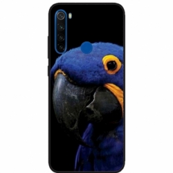 Husa personalizata tip carcasa HQPrint pentru Xiaomi Redmi Note 8, model Blue Parrot, multicolor, S1D1M0145