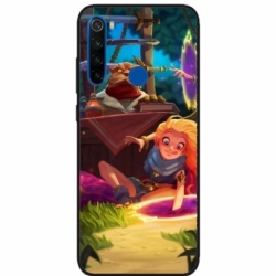 Husa personalizata tip carcasa HQPrint pentru Xiaomi Redmi Note 8T, model Tangled, multicolor, S1D1M0150