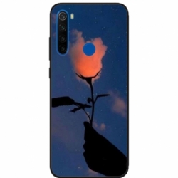 Husa personalizata tip carcasa HQPrint pentru Xiaomi Redmi Note 8, model Sky Flower, multicolor, S1D1M0159