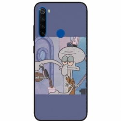 Husa personalizata tip carcasa HQPrint pentru Xiaomi Redmi Note 8, model Squidward 1, multicolor, S1D1M0161