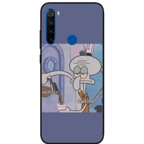 Husa personalizata tip carcasa HQPrint pentru Xiaomi Redmi Note 8, model Squidward 1, multicolor, S1D1M0161