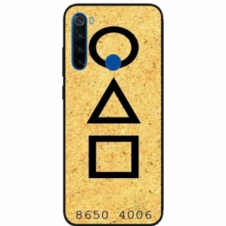 Husa personalizata tip carcasa HQPrint pentru Xiaomi Redmi Note 8T, model Squid Game 9, multicolor, S1D1M0181