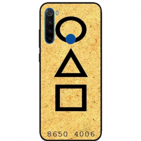 Husa personalizata tip carcasa HQPrint pentru Xiaomi Redmi Note 8T, model Squid Game 9, multicolor, S1D1M0181