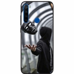 Husa personalizata tip carcasa HQPrint pentru Xiaomi Redmi Note 8, model Mask, multicolor, S1D1M0199