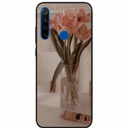 Husa personalizata tip carcasa HQPrint pentru Xiaomi Redmi Note 8, model Flowers 14, multicolor, S1D1M0208