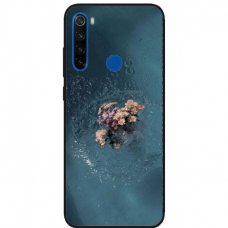 Husa personalizata tip carcasa HQPrint pentru Xiaomi Redmi Note 8T, model Flowers 15, multicolor, S1D1M0215
