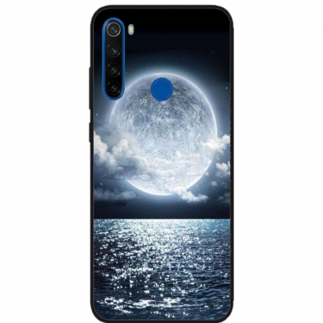 Husa personalizata tip carcasa HQPrint pentru Xiaomi Redmi Note 8T, model Moon Sky, multicolor, S1D1M0228